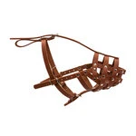 Намордник твердый "CoLLaR" (доберман, овчарка, сеттер большой), коричневый