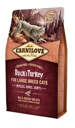 Сухой корм для взрослых кошек крупных пород Carnilove Cat Duck &amp; Turkey Large Breed 2 кг (8595602512768)