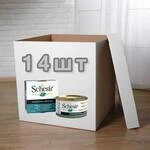 ПАК Консервированный корм Schesir Tuna with Yellow Tail консервы для кошек, тунец с желтохвостом 14шт по 85 г