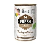 Влажный корм Brit Fresh для собак с индейкой и горошком 400 г