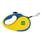 Поводок-рулетка для собак WAUDOG R-leash, рисунок "Colors of freedom", XS, до 12 кг, 3 м, светоотражающая лента