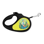 Поводок-рулетка для собак WAUDOG R-leash, рисунок "Рик и Морти 2", светоотражающая лента, M, до 25 кг, 5 м, черный