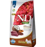Фармина дог сухой N&D QUINOA SKIN & COAT VENISON ADULT MINI с олениной 7 кг 44259