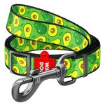 Поводок для собак нейлоновий WAUDOG Nylon, малюнок "Авокадо", регульований, Ш 15 мм, Дл 152-183 см