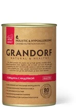 Влажный корм для собак Grandorf с говядиной и индейкой 400 г