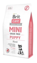 Сухой беззерновой корм для щенков миниатюрных пород Brit Care Mini Grain Free Puppy с ягнёнком 2 кг