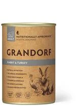 Влажный корм для взрослых собак Grandorf Dog - Rabbit &amp; Turkey - Adult, с кроликом и индейкой, 400 г (5407007852147)