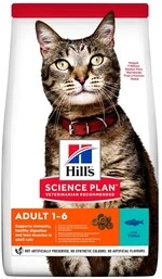Сухой корм для взрослых кошек Hill's Science Plan Adult с тунцем 10 кг