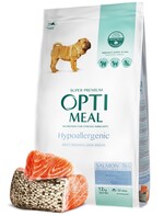 Сухой гипоаллергенный корм Optimeal для собак средних и крупных пород со вкусом лосося 12 кг