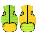 Двостороння куртка для собак AiryVest, розмір M 47, салатово-жовта