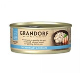 Влажный корм для кошек Grandorf CHICKEN FILLET &amp; SHRIMPS куриная грудка с креветками, 70 г