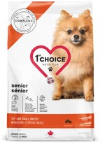 Сухой суперпремиум корм для пожилых или малоактивных собак мини и малых пород 1st Choice Senior Toy and Small Chicken курица 5 кг