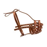 Намордник твердый "CoLLaR" (мастино, бульмастиф, ротвейлер большой), коричневый