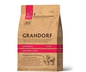 Сухой корм для взрослых собак средних и крупных пород Grandorf LAMB &amp; TURKEY ADULT ягненок с индейкой, 1 кг