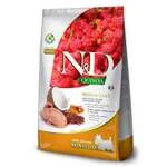 Фармин сухой корм для собак N&amp;D QUINOA SKIN &amp; COAT ADULT MINI диетическое питание при пищевой аллергии с перепелом 7 кг