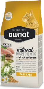 Сухой корм для взрослых кошек Ownat Classic Daily Care (Cat) с курицей 1,5 кг