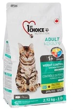 Сухой суперпремиум корм для кошек склонных к полноте 1st Choice Weight Control Adult 2.72 кг