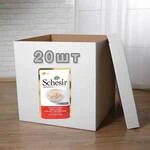 ПАК Влажный корм для кошек Schesir Chicken Seabass куриное филе с морским окунем в желе 20ШТ по 85 г