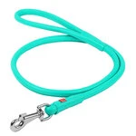 Поводок для собак кожаный WAUDOG Glamour, круглый, Д 13 мм, Дл 122 см, ментоловый