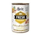 Влажный корм Brit Fresh для собак с курицей и бататом 400 г