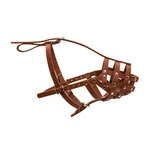 Намордник твердый "CoLLaR" (боксер малый), коричневый