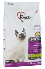 Сухой суперпремиум корм для кошек привередливых и активных 1st Choice Adult Finicky Chicken курица 5.44 кг