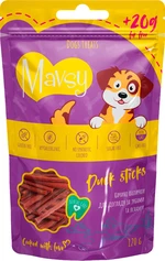 Ласощі для собак Mavsy Duck sticks - Мавси Утині палички для догляду за зубами та яснами для собак 120 г (4820266800314)