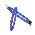 Шлея для собак быстросъемная WAUDOG Nylon c QR паспортом, рисунок "Ловец снов", пластиковый фастекс, Ш 15 мм, А 40-55 см, В 45-60 см