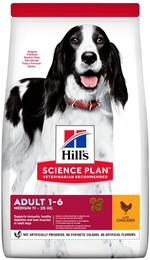 Сухий корм для дорослих собак середніх порід Hill’s Science Plan Adult Medium Breed з куркою 14 кг