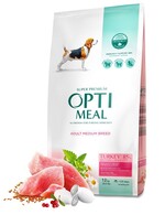 Сухий корм Optimeal для собак середніх порід з індичкою 12 кг