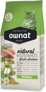 Сухой корм для кошек для выведения шерсти Ownat Classic Hairball (Cat) 4 кг