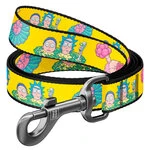 Поводок для собак нейлоновый WAUDOG Nylon, рисунок "Рик и Морти 1", S, Ш 15 мм, Дл 122 cм
