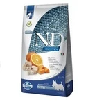 Фармина сухой корм для собак N&amp;D GRAIN FREE OCEAN COD, PUMPKIN &amp; ORANGE ADULT MINI с треской, тыквой и апельсином, 7 кг