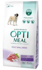 Сухий корм Optimeal для собак малих порід з смаком качки 1,5 кг