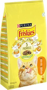 Сухой корм Purina Friskies для взрослых котов с курицей и овощами 10 кг