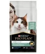 Сухой корм для стерилизованных котов старше 7 лет Purina Pro Plan LiveClear для уменьшения аллергенов с индейкой 1.4 кг