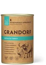 Влажный корм для взрослых собак Grandorf Dog – Buffalo &amp; Turkey – Adult, с мясом буйвола и индейкой, 400 г (5407007852185)