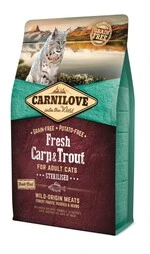 Сухой корм для стерилизованных кошек Carnilove Fresh с карпом и форелью 2 кг (8595602527441)