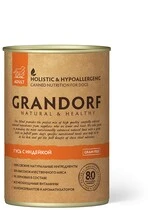 Влажный корм для собак Grandorf с мясом гуся и индейкой 400 г
