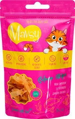 Лакомство для кошек Mavsy Mini Salmon Strips - Мавси Мини полоски из вяленого дикого лосося для кошек 50 г