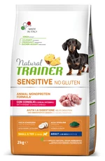 Сухой корм Natural Trainer Dog  Sensitive без глютена для взрослых собак Мини пород с Кролятиной и цельными злаками 2 кг