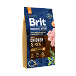 Сухий корм Brit Premium Adult M для дорослих собак середніх порід з курячим смаком 8 кг