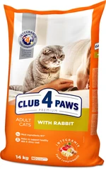 Сухой корм для взрослых кошек Club 4 Paws (Клуб 4 Лапы) Премиум. С Кроликом 14 кг (4820083909153)(B4630301)