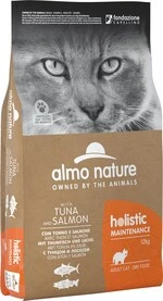 Сухой корм Almo Nature Holistic Cat для взрослых кошек с тунцем и лососем 12 кг