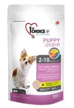 Сухой суперпремиум корм для щенков мини и малых пород 1st Choice Puppy Toy&amp;Small Lamb&amp;Fish ягненок, рыба 350 г