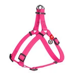 Поводок для собак водостійкий WAUDOG Waterproof з QR-паспортом, металевий фастекс, Ш 15 мм, Дл 40-55 см, рожевий