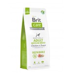 Корм для собак средних пород Brit Care Dog Sustainable Adult Medium Breed с курицей и насекомыми 12 кг (8595602558681)