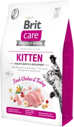 Сухой корм для котят Brit Care Cat GF Kitten Growth &amp; Developmen с курицей и индейкой 2 кг