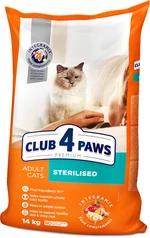 Сухой корм для взрослых стерилизованных кошек Club 4 Paws (Клуб 4 Лапы) Премиум. Стерилизованные 14 кг