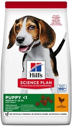 Сухой корм для щенков средних пород Hill’s Science Plan Puppy Medium Breed с курицей 14 кг
